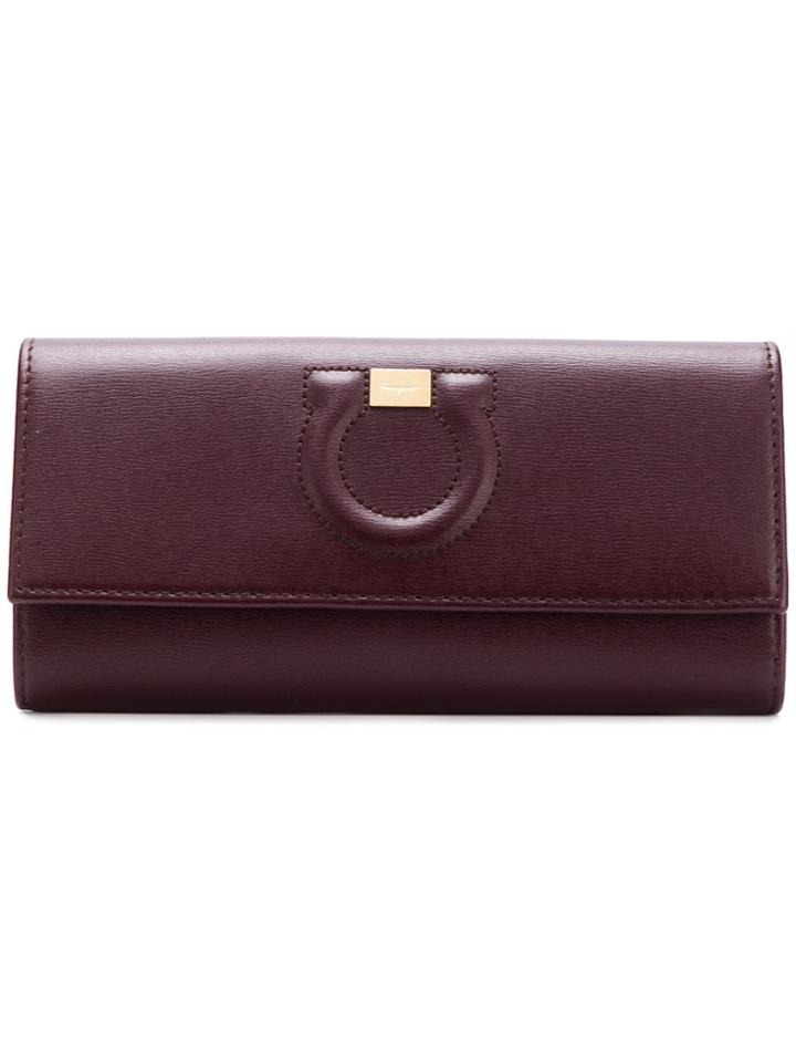 Salvatore Ferragamo Gancio Continental Wallet - Pink