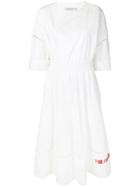 Philosophy Di Lorenzo Serafini Poplin Logo Dress - White