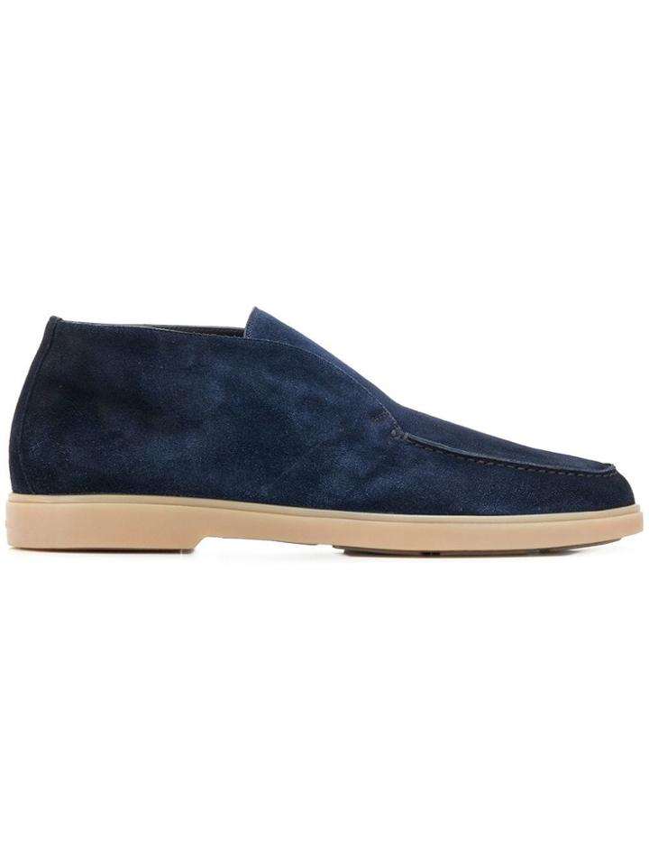 Santoni Rubber Sole Boots - Blue