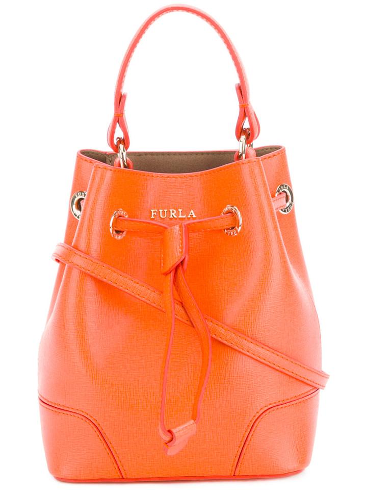 Furla - Mini Bucket Bag - Women - Leather - One Size, Women's, Yellow/orange, Leather