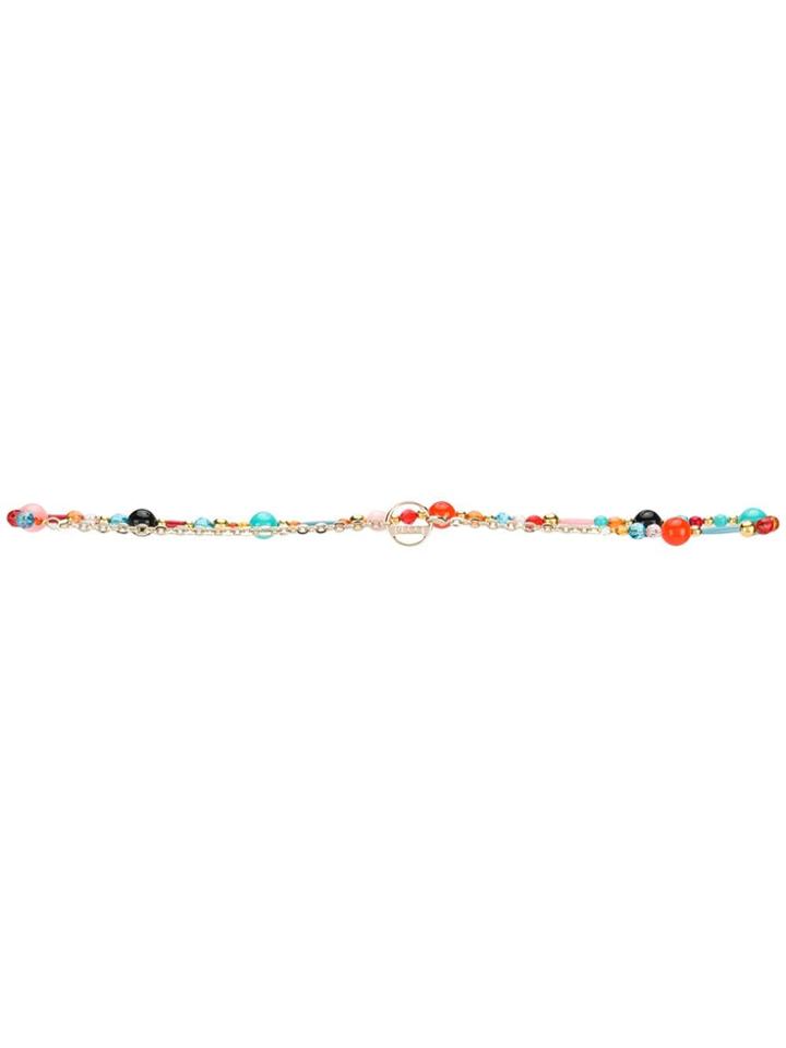 Emilio Pucci Beaded Logo Belt - Gold