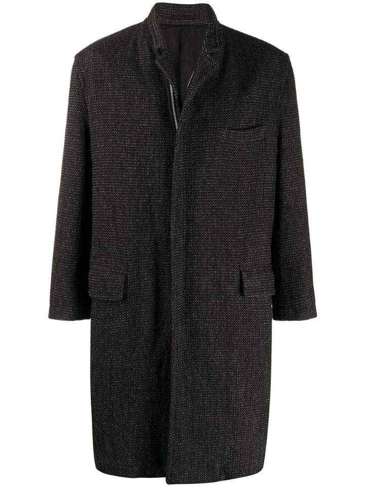 Comme Des Garçons Pre-owned 1999 Zipped Coat - Black