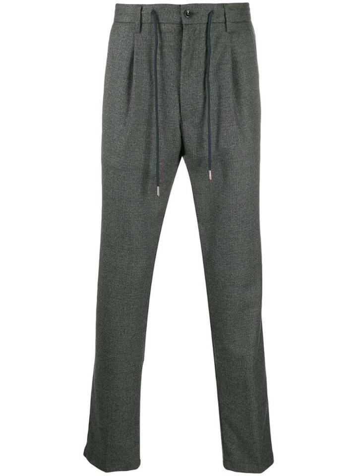 Barba Drawstring Tailored Trousers - Grey
