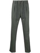 Barba Drawstring Tailored Trousers - Grey
