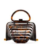 Cult Gaia Tortoiseshell Lilleth Mini Acrylic Bag - Brown