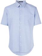 D'urban Grid Pattern Shirt - Blue