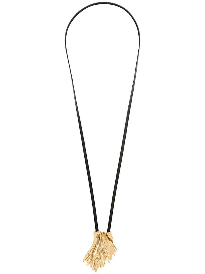 Annelise Michelson Sea Leaf Pendant Necklace - Gold
