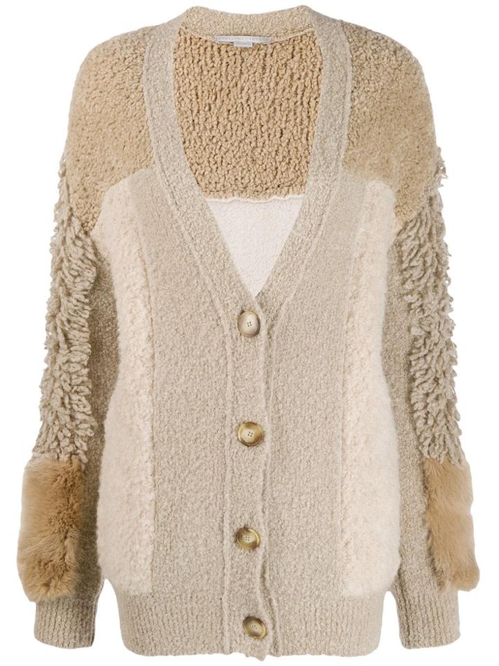 Stella Mccartney Patchwork Oversized Cardigan - Neutrals