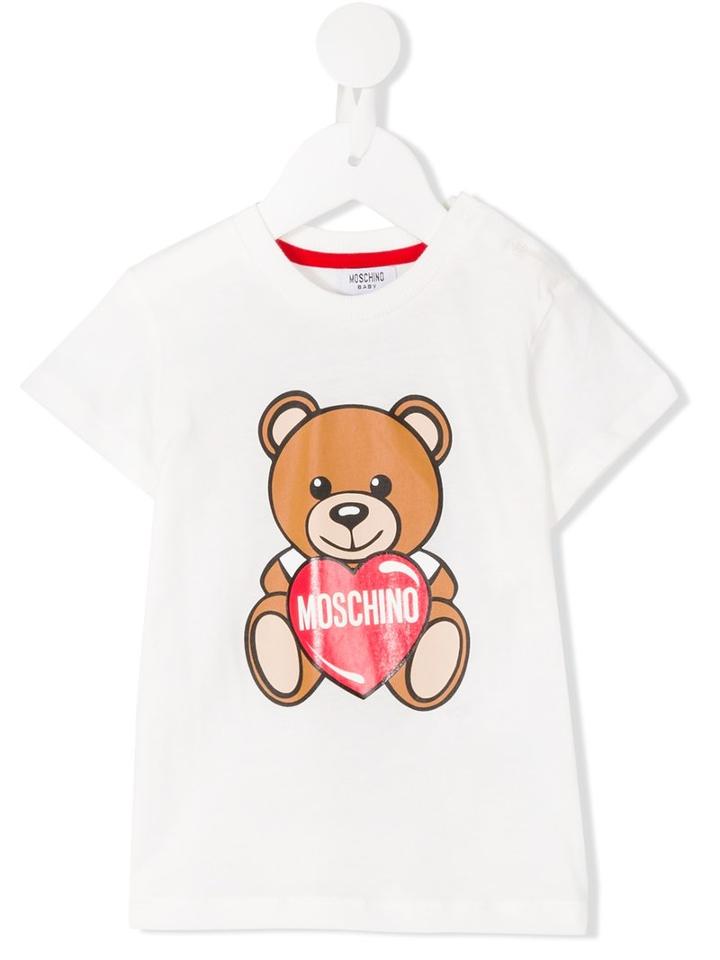 Moschino Kids - Teddy Bear Print T-shirt - Kids - Cotton - 2 Yrs, White