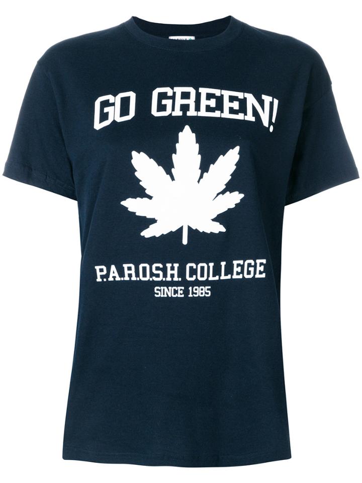 P.a.r.o.s.h. Go Green T-shirt - Blue