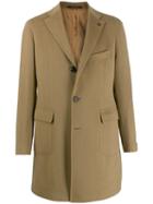 Tagliatore Cashmere Single-breasted Coat - Neutrals