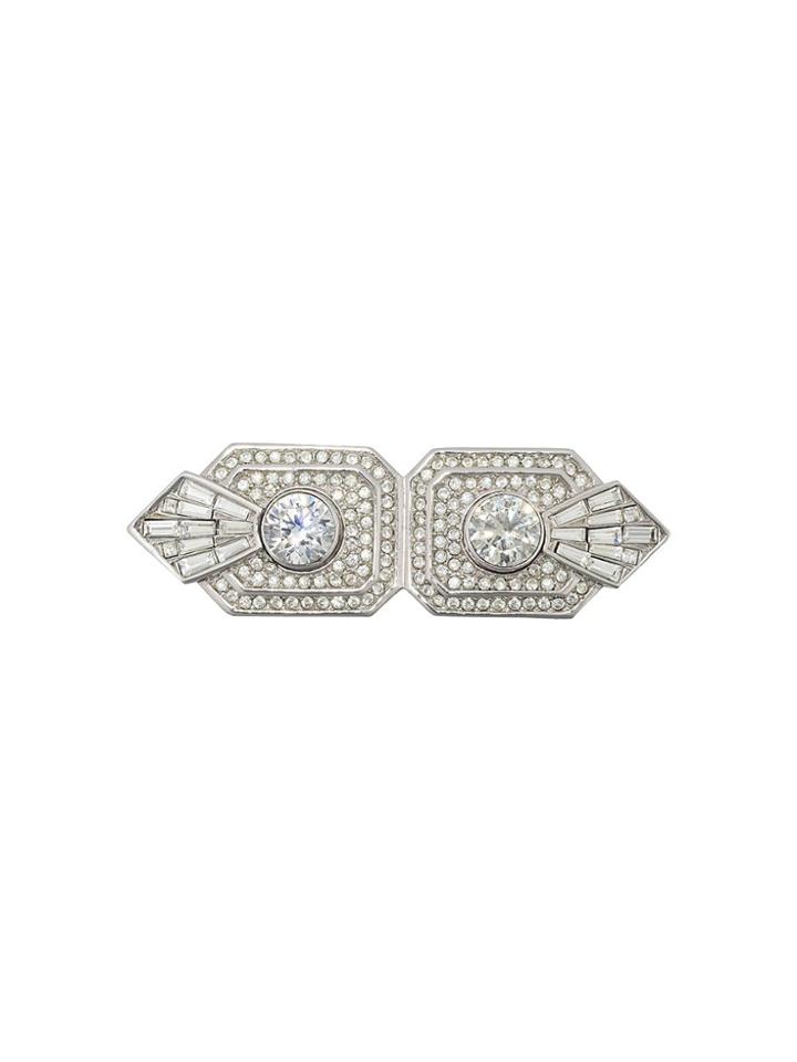 Christian Dior Pre-owned 1985 Christian Dior Brooch - Silver