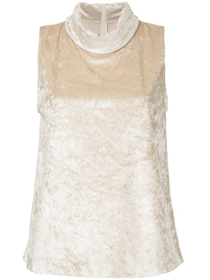 Cityshop Roll Neck Tank Top - Yellow & Orange