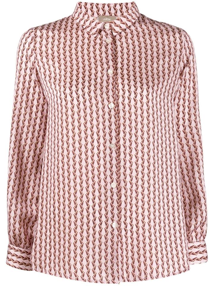 Altea Geometric Print Shirt - Pink