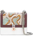 Fendi Mini Kan I Python Bag - White