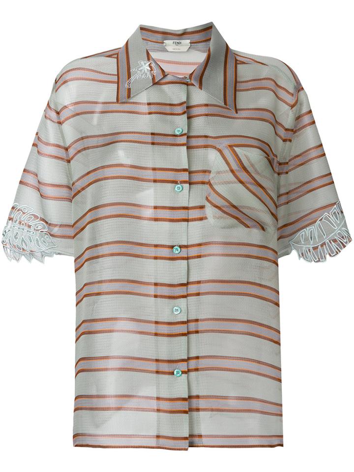 Fendi Striped Blouse - Multicolour
