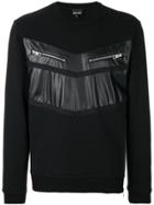 Just Cavalli Chest Zipped Pockets Sweatshirt - Black