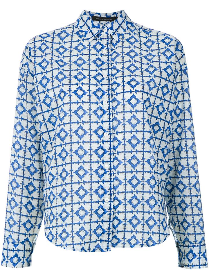 Andrea Marques Box Printed Shirt - Unavailable