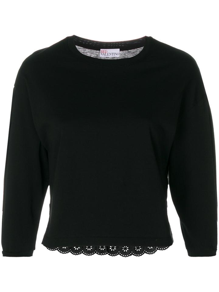 Red Valentino Sangello Hem T-shirt - Black