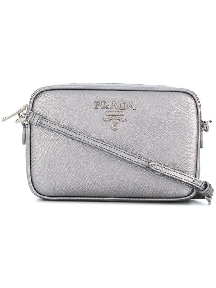 Prada Mini Top Zip Bag - Metallic