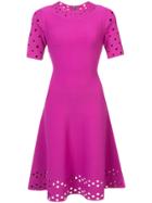 Milly Cut Out Detail Dress - Pink & Purple
