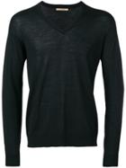 Nuur V-neck Merino Sweater - Black