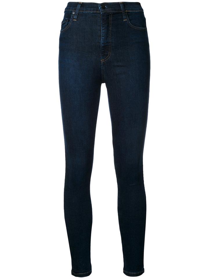 Nobody Denim Siren Super Skinny Magic Jeans, Women's, Size: 28, Blue, Cotton/elastodiene/polyester