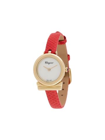 Salvatore Ferragamo Watches Gancini Slim 22mm Watch - Red