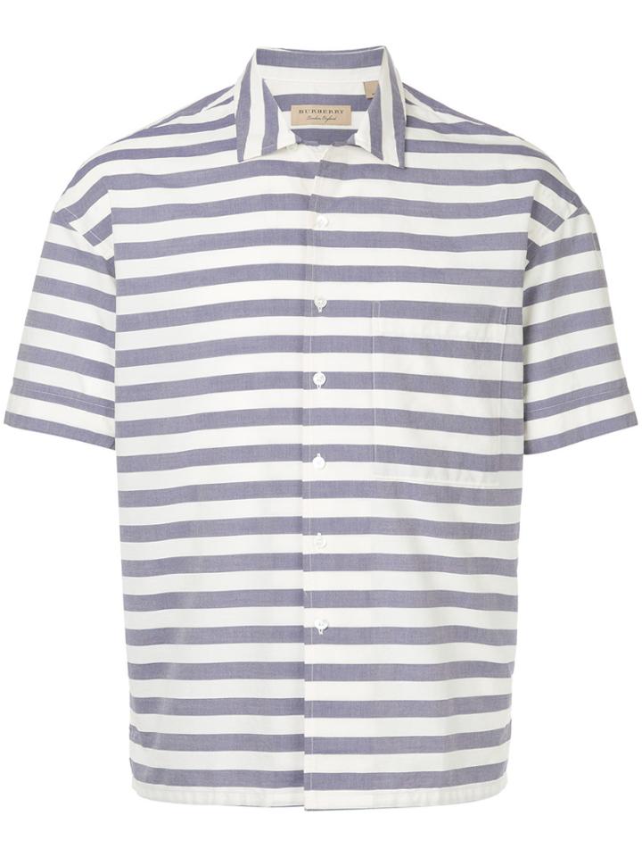 Burberry Striped Shirt - White