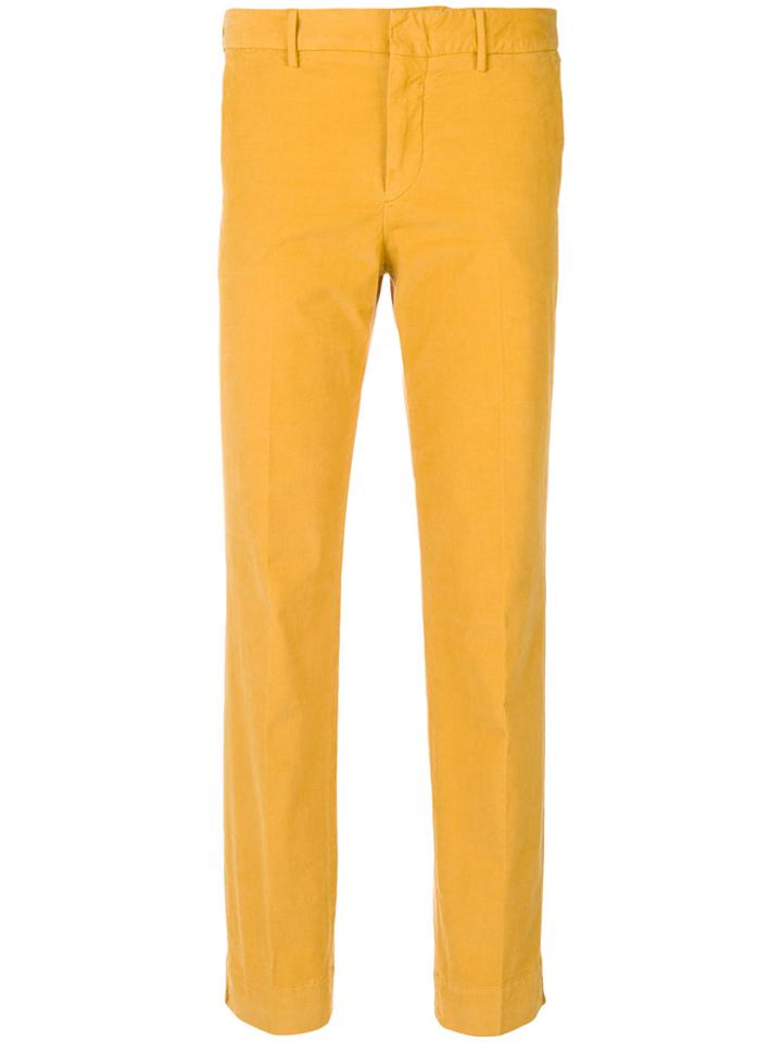 Pt01 Tailored Fitted Trousers - Yellow & Orange