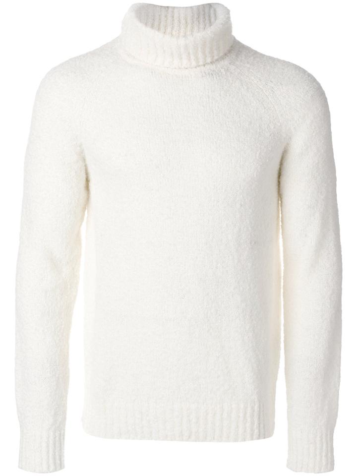 Lc23 Roll Neck Jumper - White