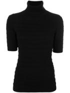 Steffen Schraut Short Sleeve Roll Neck Jumper - Black