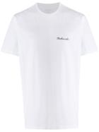 Maharishi Branded Floral-print T-shirt - White
