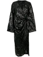 Federica Tosi Embellished Wrap Kimono Dress - Black