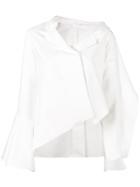 Adeam Off-shoulder Asymmetric Shirt - White