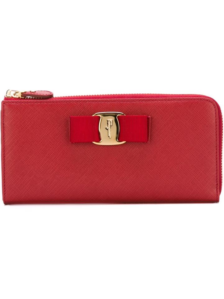Salvatore Ferragamo 'miss Vara' Wallet - Red