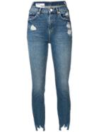 Pinko Dreamer Distressed Skinny Jeans - Blue