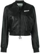 Off-white Butterfly Print Bomber - Black