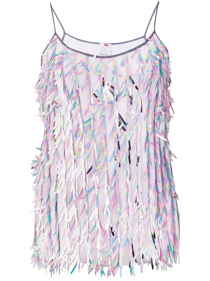 Ultràchic Fringed Cami Top - Pink