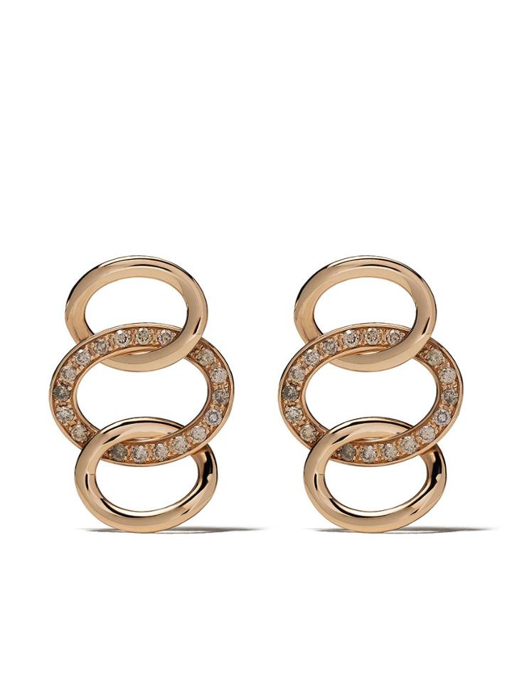Pomellato 18kt Rose Gold Brera Diamond Earrings