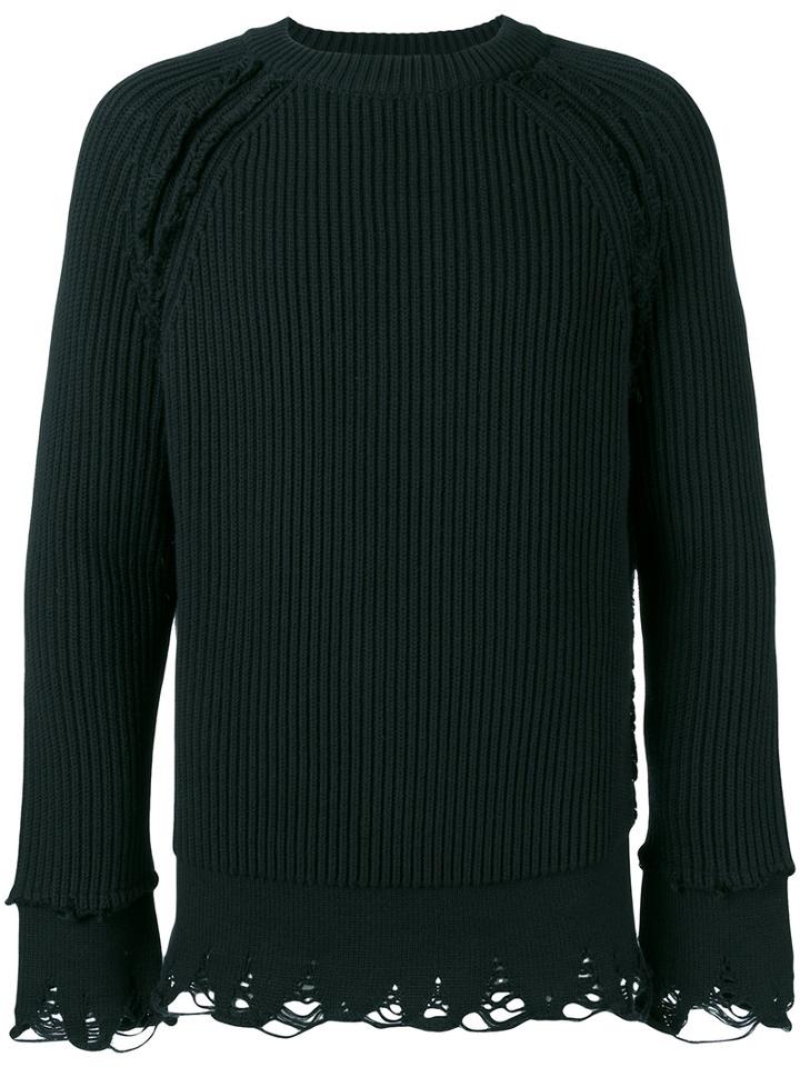 Haider Ackermann - Ribbed Jumper - Men - Cotton/cashmere - M, Black, Cotton/cashmere