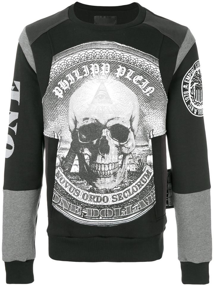 Philipp Plein Bulls Denim Sweatshirt - Black
