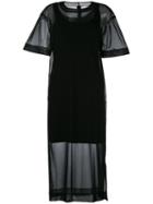 Numero00 - Sheer Dress - Women - Cotton/polyamide - S, Black, Cotton/polyamide