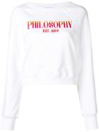 Philosophy Di Lorenzo Serafini Long-sleeve Printed Sweatshirt - White