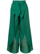 Kimhekim Front Slit Trousers - Green