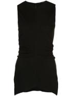 Proenza Schouler Textured Crepe Sleeveless Top - Black