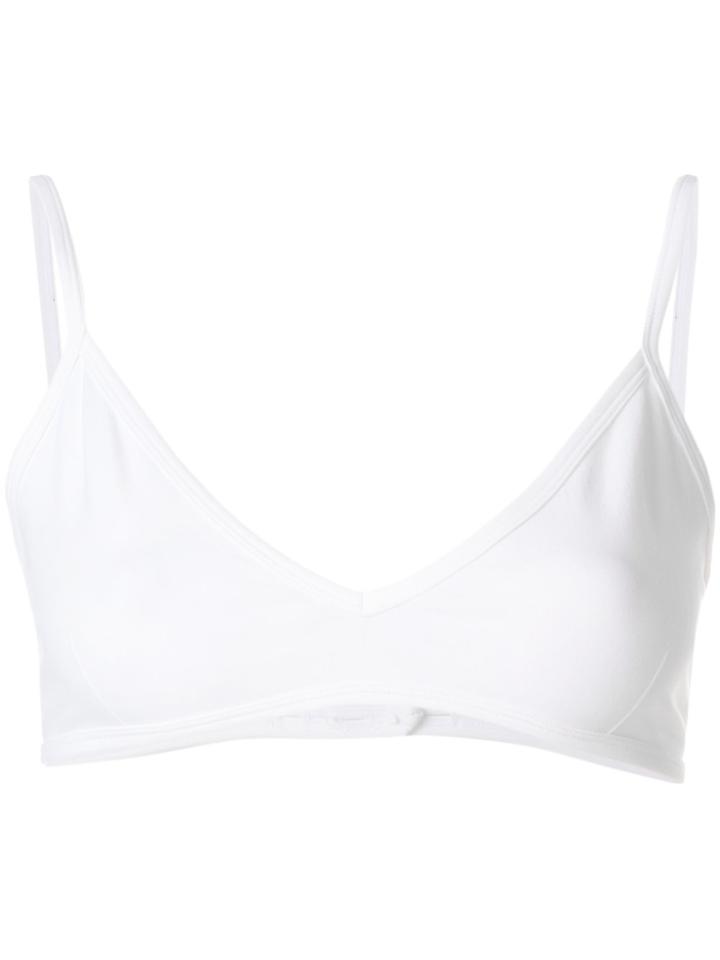 Helmut Lang Triangle Bra Top - White