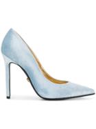 Versace Pointed Toe Pumps - Blue