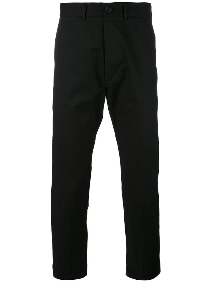 Numero00 - Cropped Trousers - Men - Cotton/spandex/elastane - S, Black, Cotton/spandex/elastane