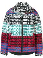 Diesel Printed Text Coat - Black